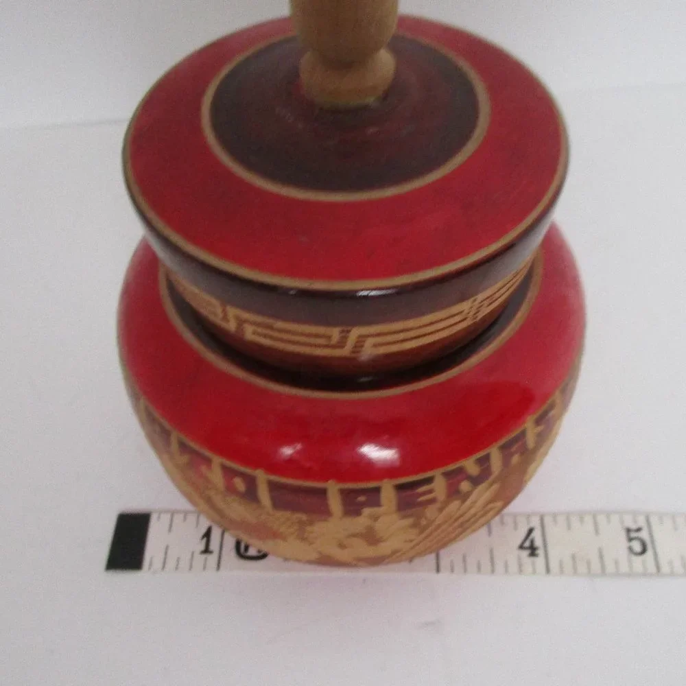 lathe turned wooden trinket box
